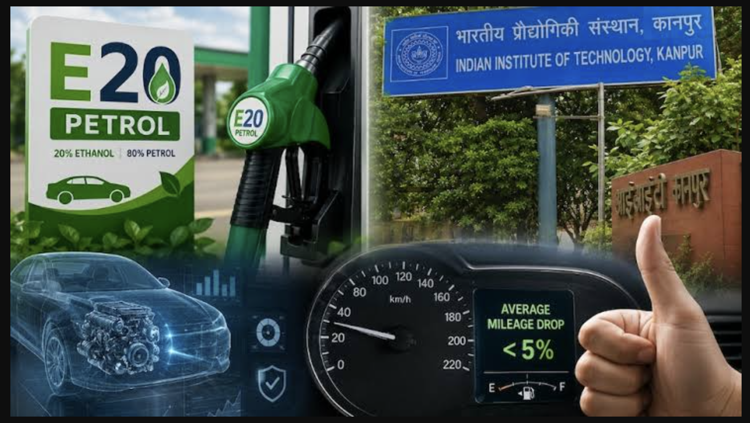 E20 Fuel Doesn't Damages Engines - IIT Kanpur Research