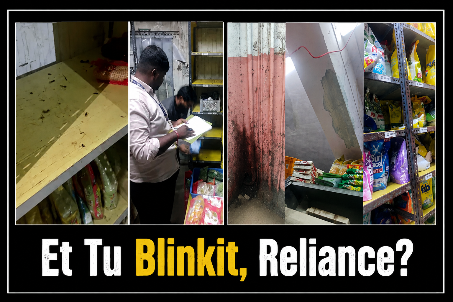Worms Found At Reliance Store Sweets; Cockroaches At Blinkit Facility