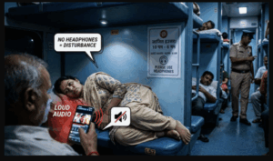 Rs 1000 Penalty, Jail For Rail Passengers On Playing Loud Music