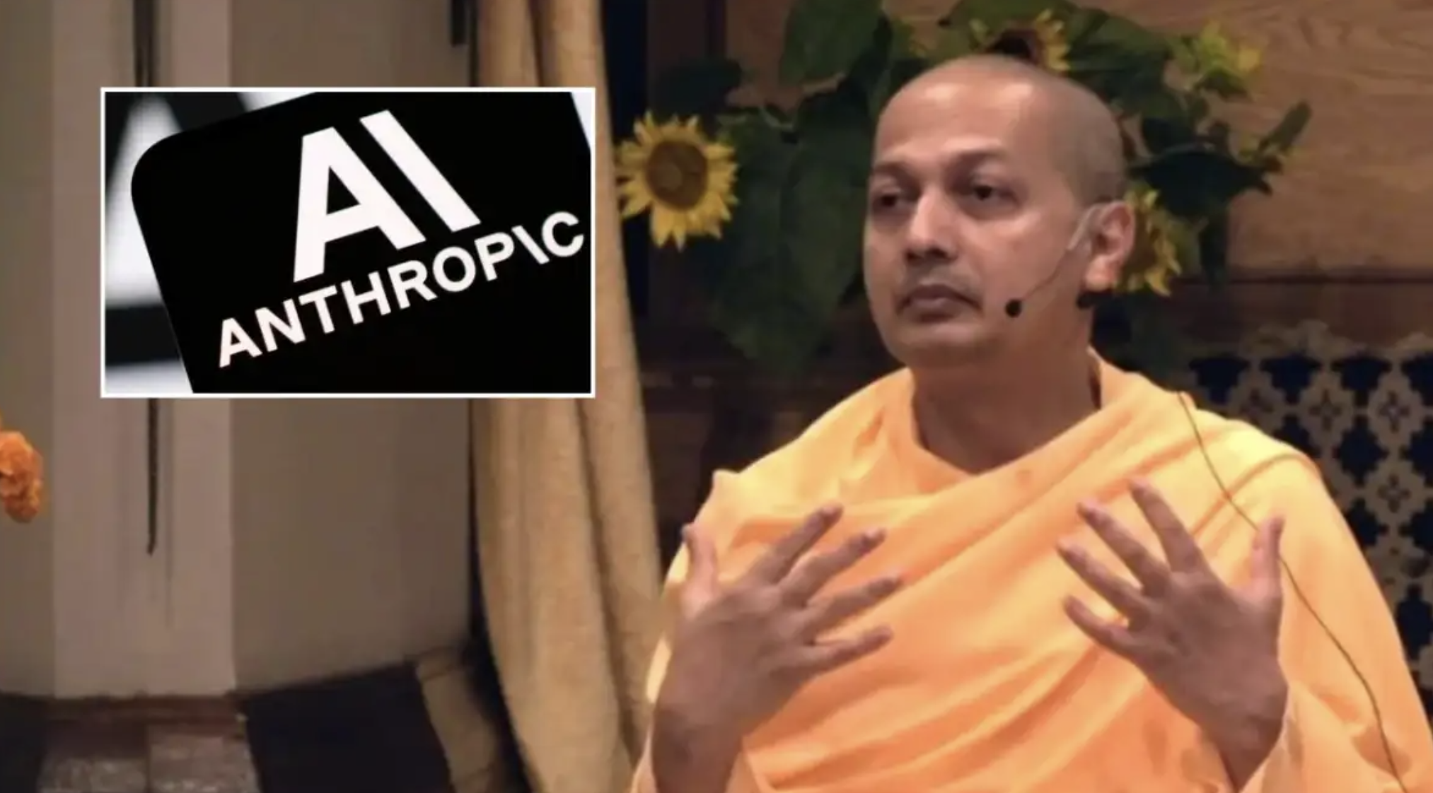 Hindu Monk Teaches Claude What's Right, What's Wrong