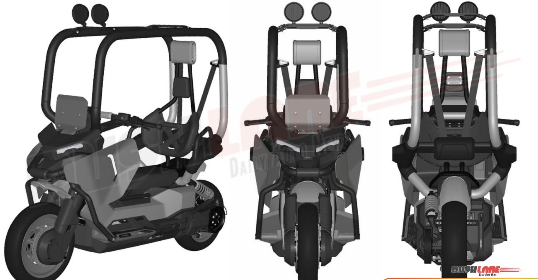 BMW Patents 2-Wheeler Concept In India With No Helmet, No Riding Gears, Self-Balancing Tech