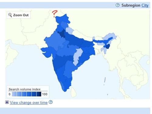 Google Insights India Map