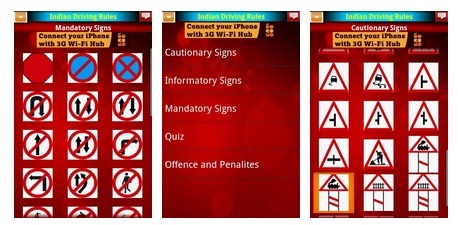 Android App Driving rules India