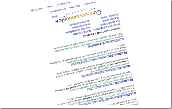Why does Google do a barrel roll when you search 'do a barrel roll