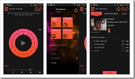 App screenshots