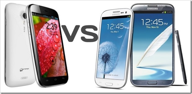 Micromax Canvas vs Samsung Galaxy-001