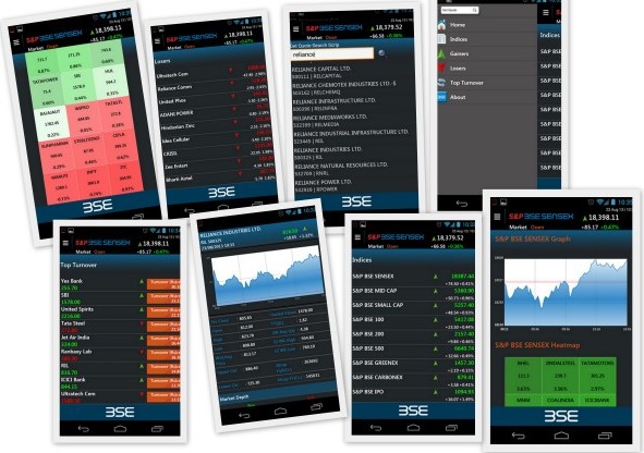 BSe has launched a Free Mobile App on Android and Windows 8 Platform. And it is actually quite fast and usable.. Give it a try!