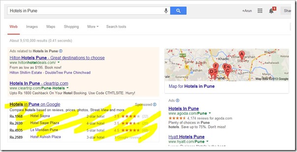 Google Hotel Finder Aggregates Indian OTA Data!