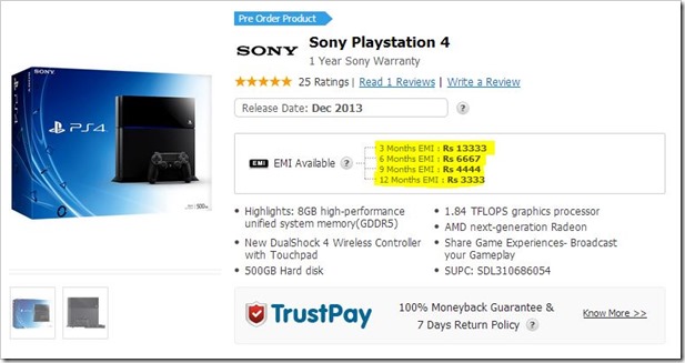 playstation 4 pre order date