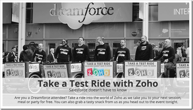Test ride with Zoho