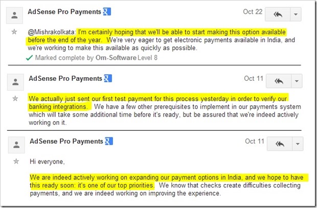 Adsense pro payments forum thread