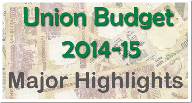 union-budget-2014-15-Highlights
