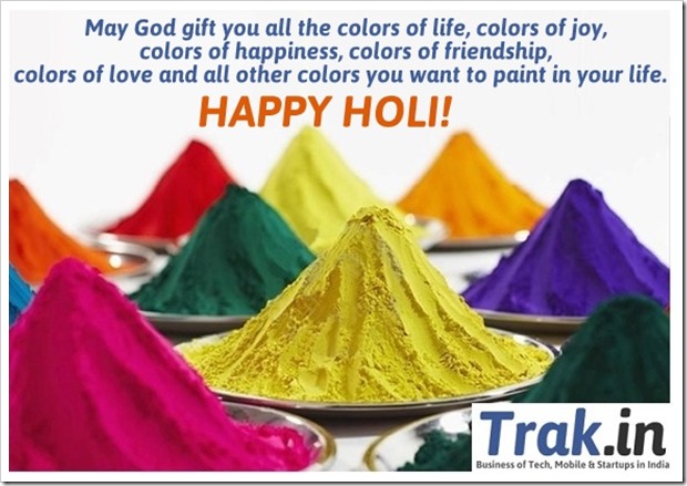 Trak.in Wishes You a Happy, Colorful & Safe Holi!