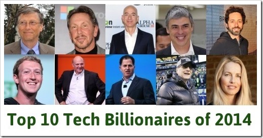 Top 10 Tech Billionaires 2014-001