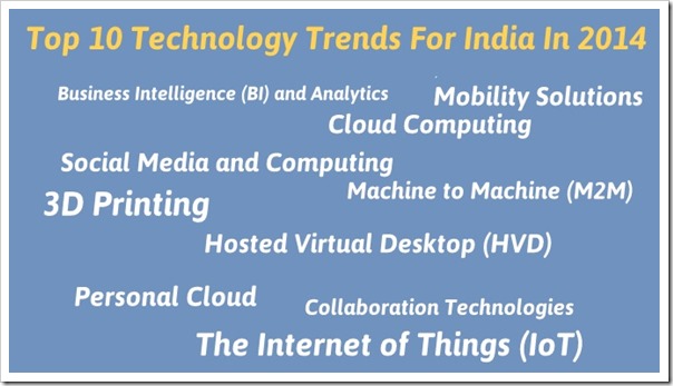Top 10 Technology Trends For India In 2014
