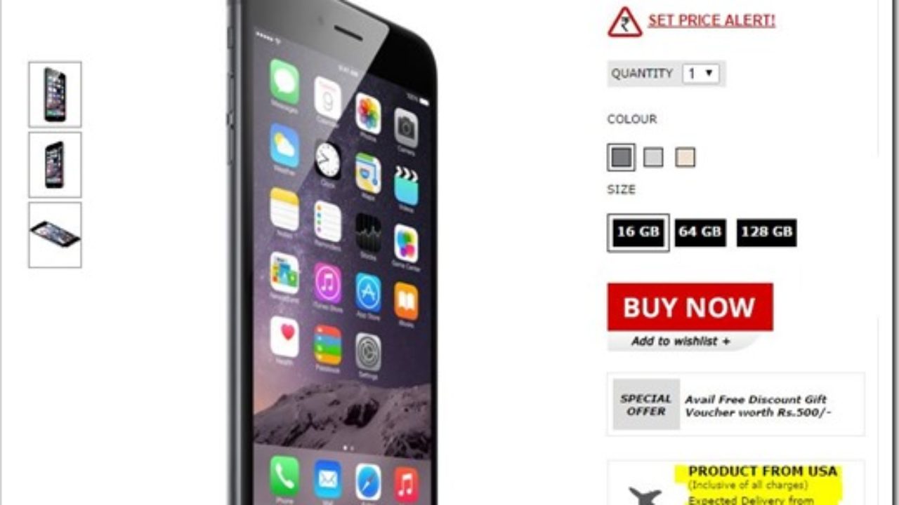You Can Order Iphone 6 6 Plus In India Right Now Price Starts
