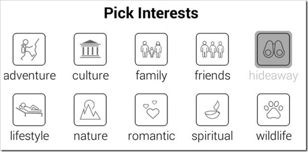 pick interests