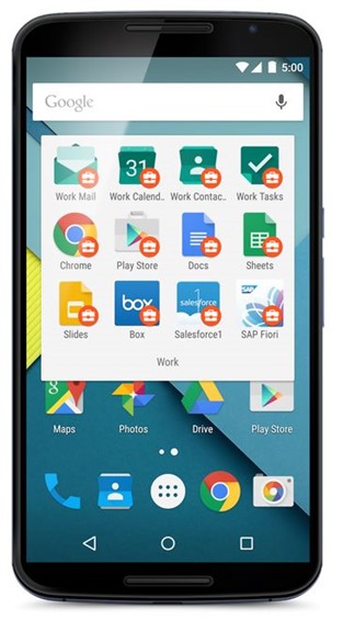 Android for work apps