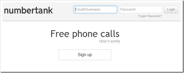Numbertank Free Phone Calls