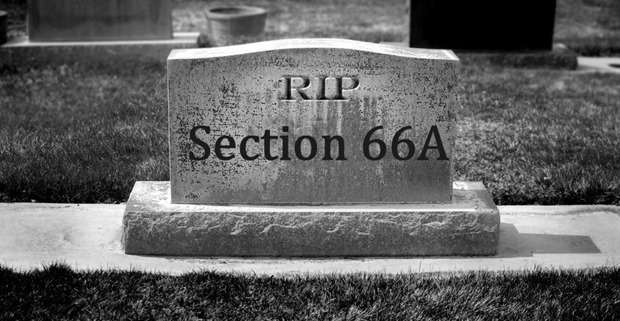 RIP Section 66A