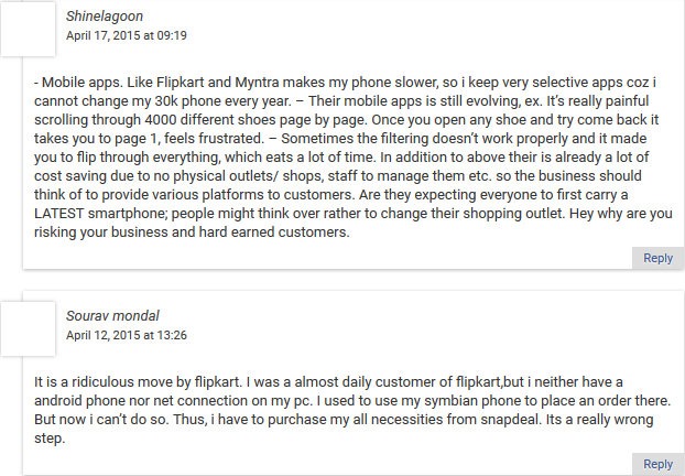 Flipkart Mobile User Comments2
