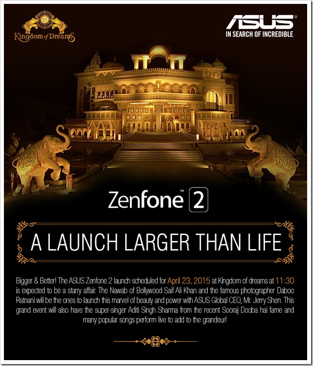 Zenfone 2 launch