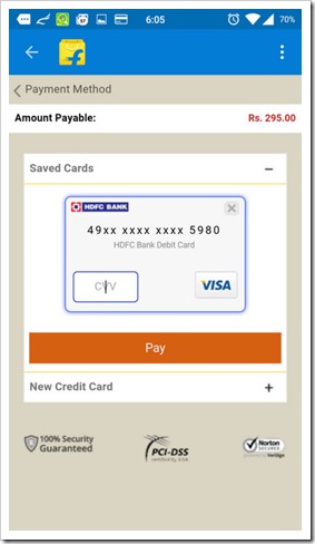 PayZapp Debitcard