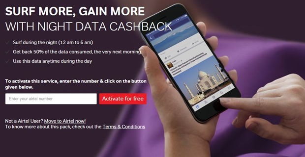 Airtel Mobile Data Offer