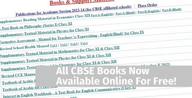 CBSE Online Books