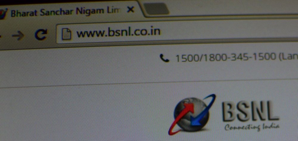 BSNL Homepage Screenshot