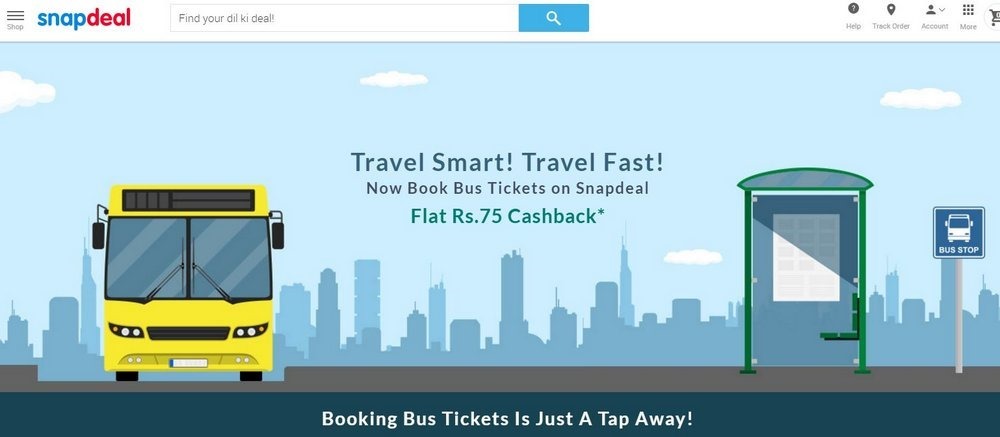 Snapdeal Bus Booking