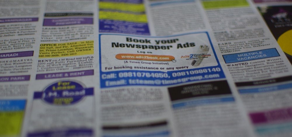 Newspaper Print Ads