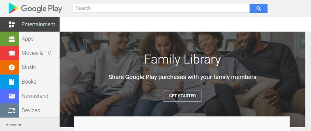 Google Play Family Header