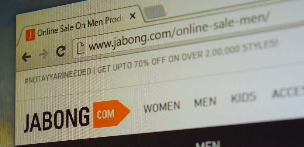 Jabong Homepage Website Snapshot