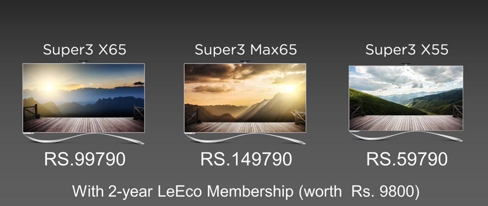 LeEco Super TVs Pricing