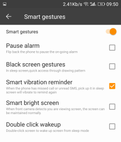 Gionee S6s Smart gesture