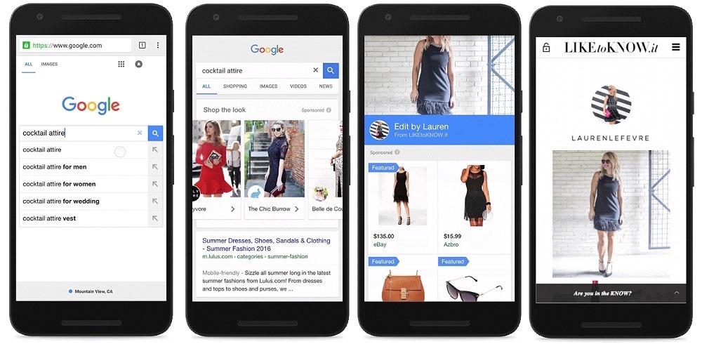 Google Search Apparel Shopping