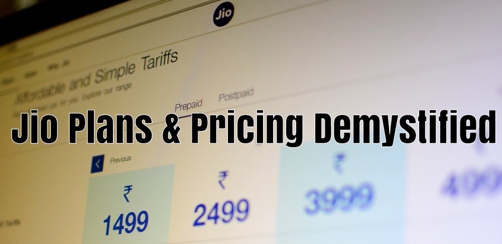 Jio Plans Pricing Demystified