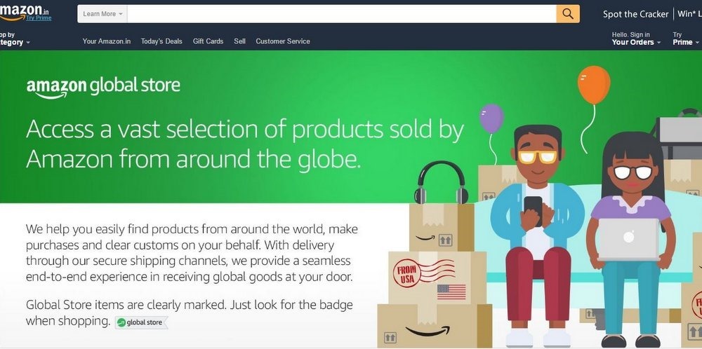 Amazon Global Store India