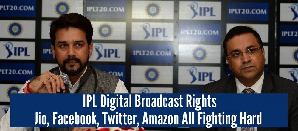 Jio, Facebook, Twitter, Amazon All Fighting Hard To Win IPL Digital Broadcast Rights