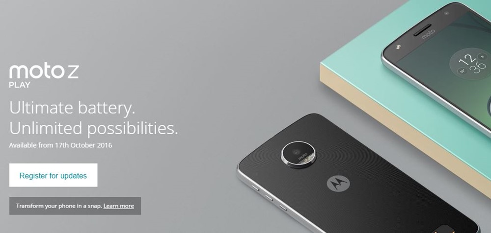 Motorola Launches Modular Moto Z and Moto Z Play Starting at Rs. 24,999; Moto Mods available starting Rs. 5,999
