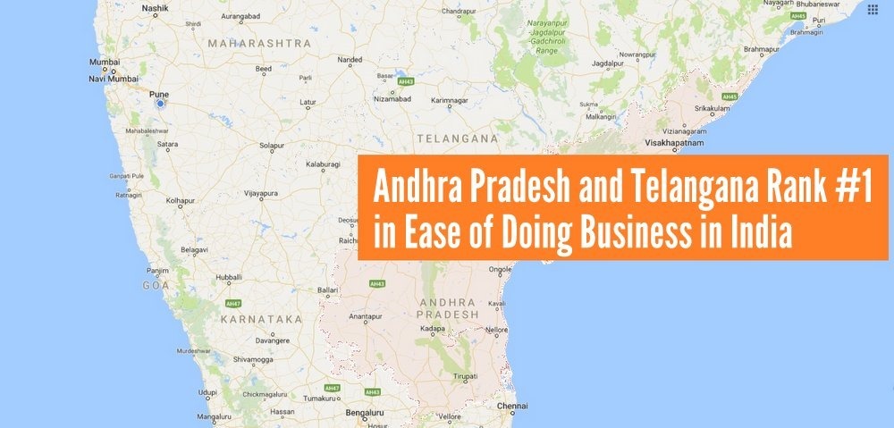Andhra Pradesh, Telangana Dethrone Gujarat To Rank #1 In Ease Of Doing Business In India