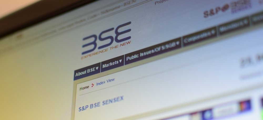 BSE Sensex Bombay Stock Exchange Website Snapshot