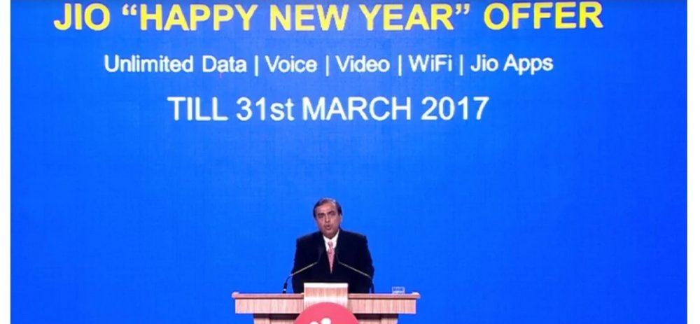 Reliance Jio Extends Free Voice, Data Benefits till March 2017 with Jio Happy New Year Offer