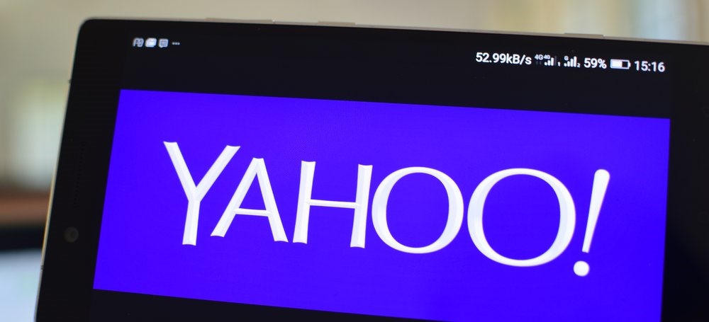 Yahoo logo on Mobile
