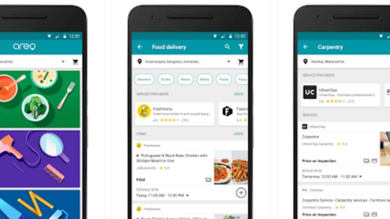 Google Enters Food Delivery Home Services Space In India With Areo App Trak In Indian Business Of Tech Mobile Startups