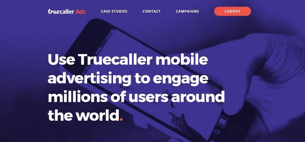 Truecaller Mobile ads