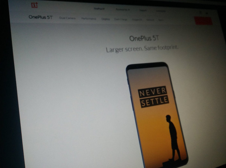OnePlus 5T Leaked Image 1