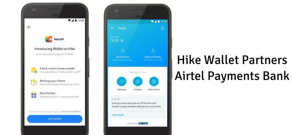 Hike Wallet Partners Airtel Payments Bank