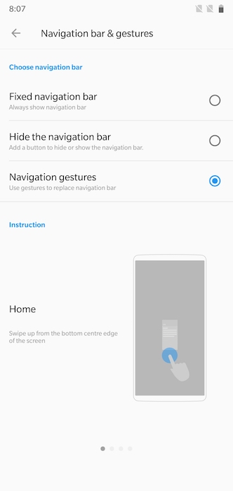 OnePlus 6 - Navigation Gestures